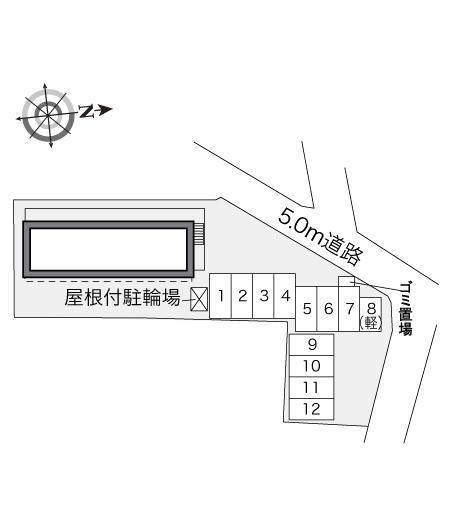 クレール(31136)の駐車配置図
