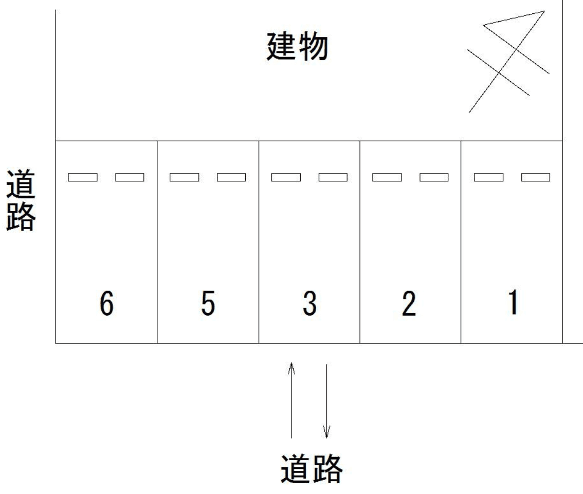 FKファミール大高駐車場の駐車配置図