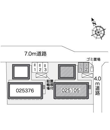 ヴェルドミール　Ⅰ(25105)の駐車配置図