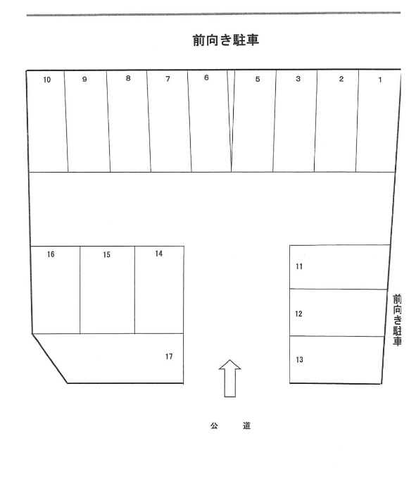 １１１の駐車配置図