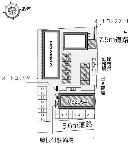博多豊Ⅱ(32953)の駐車配置図