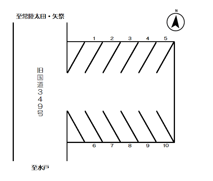 柏村駐車場の駐車配置図