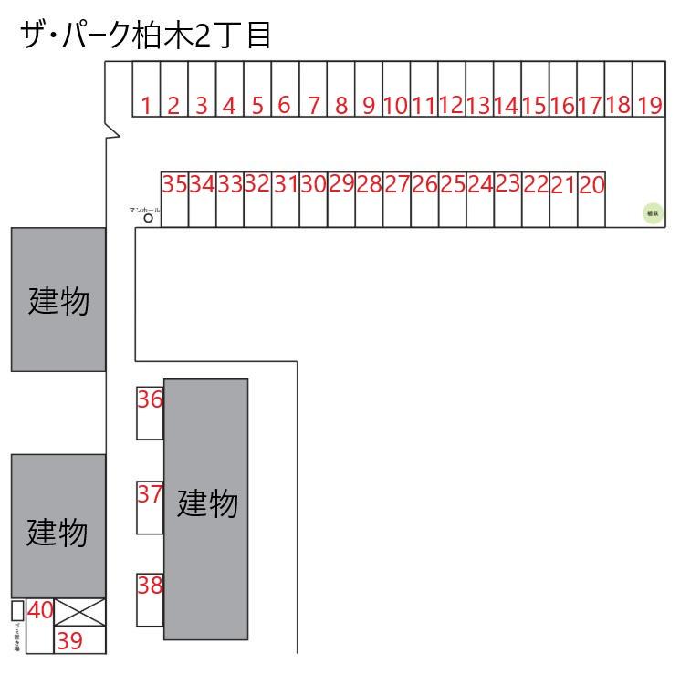 ザ・パーク柏木2丁目の駐車配置図