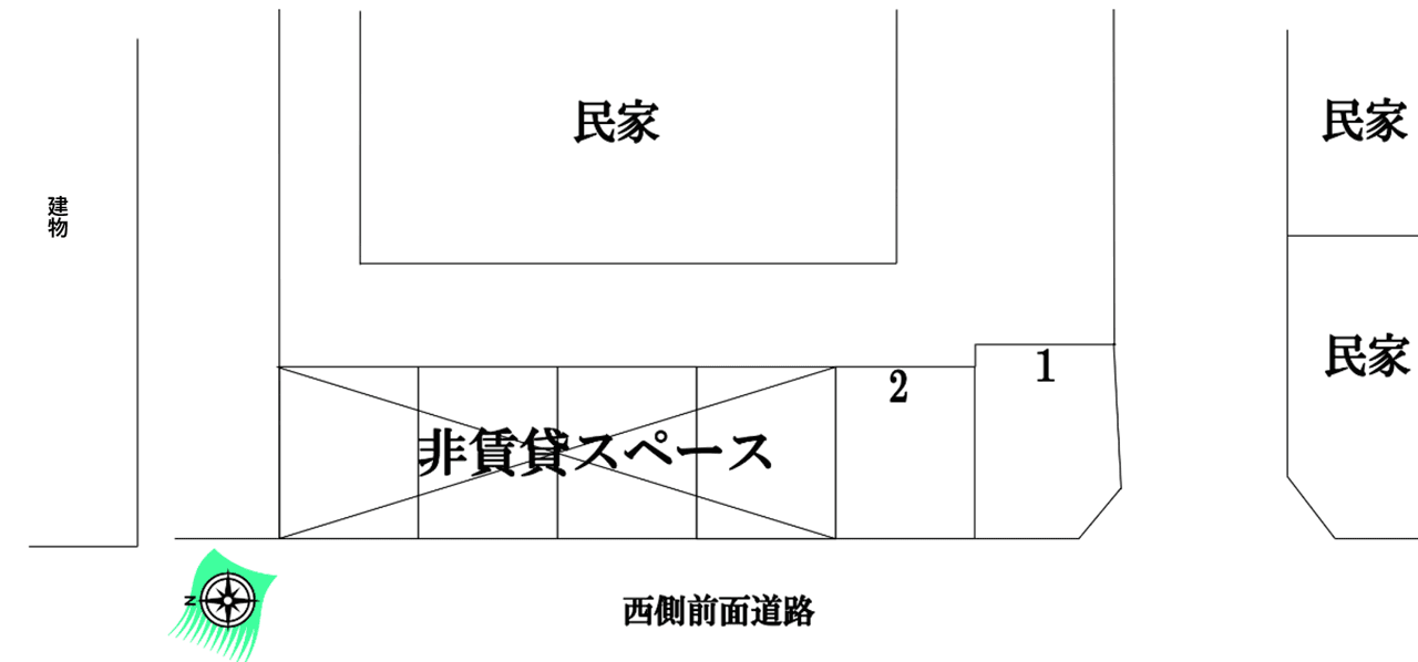 柳橋368駐車場の駐車配置図