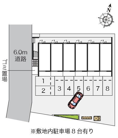 クレイノＣｒｙｓｔａｌ　Ⅰ(55943)の駐車配置図