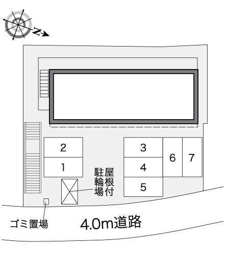 自由が丘本町(38118)の駐車配置図