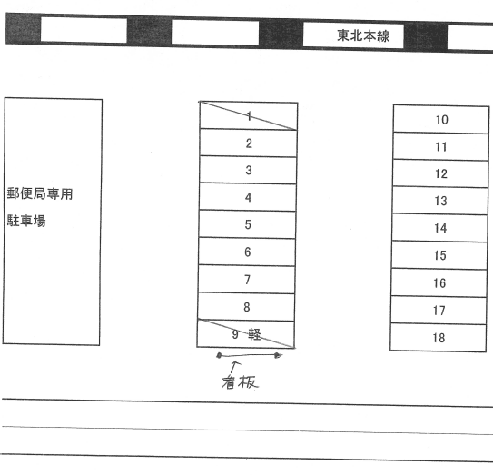 みずほパーク　駅前第２の駐車配置図