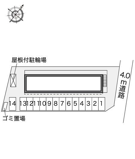 ＶＩＴＡ(40848)の駐車配置図