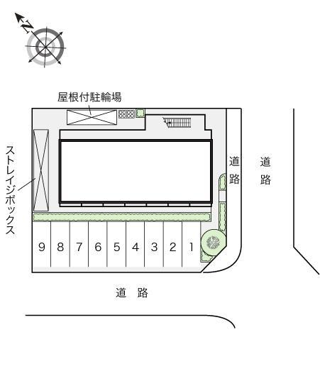 グランサン(16631)の駐車配置図