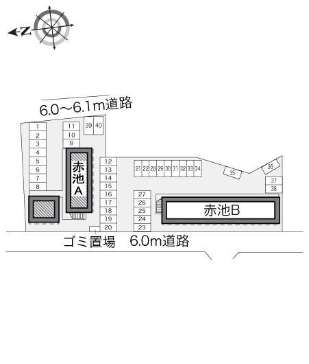 赤池Ａ(18985)の駐車配置図