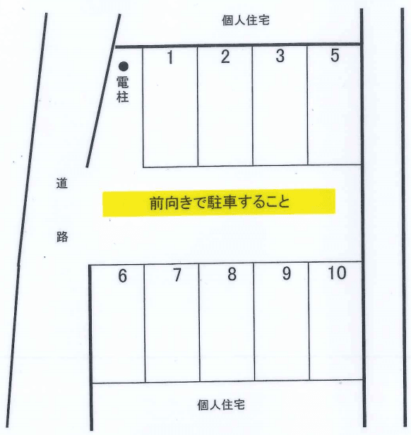 Ｋ・Ｆパーキングの駐車配置図