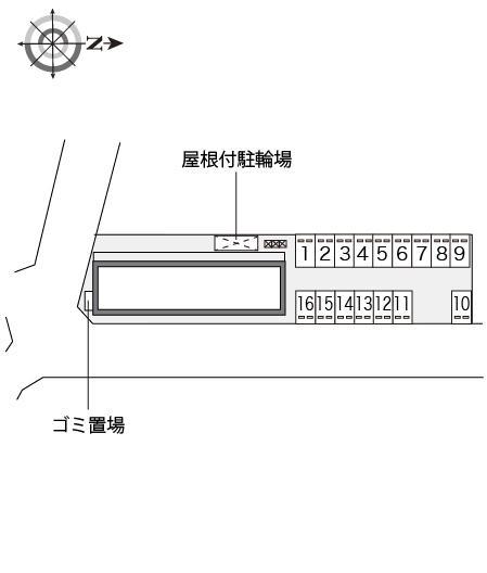 マユリカⅢ(20595)の駐車配置図