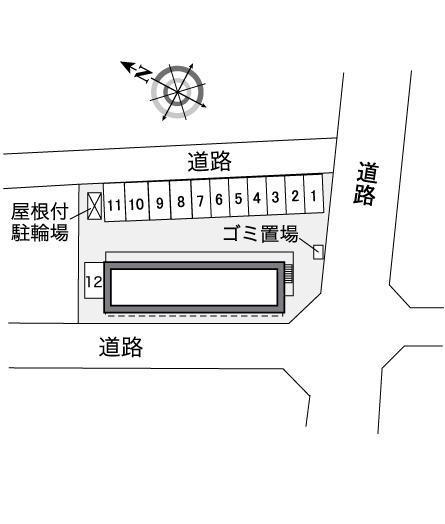 藤木Ⅱ(35106)の駐車配置図