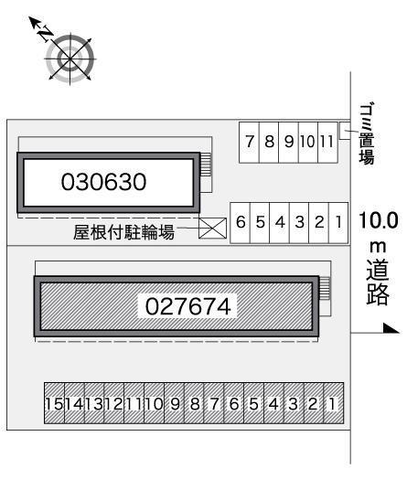 北公園(27674)の駐車配置図