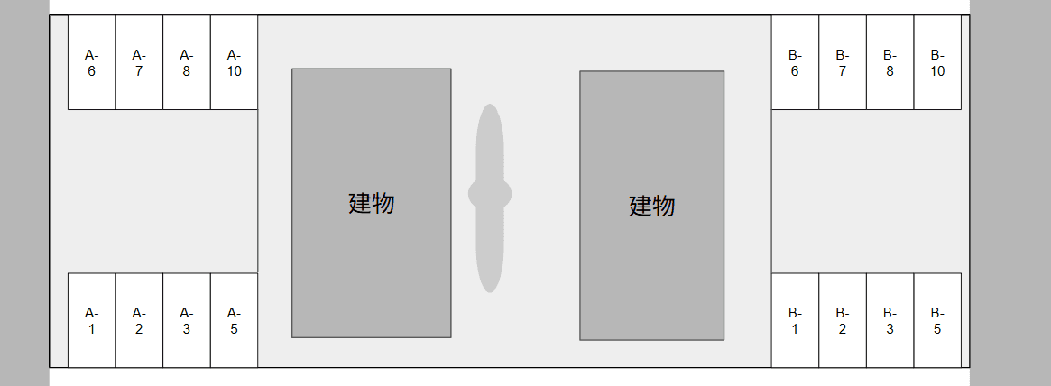 サンライズＢの駐車配置図