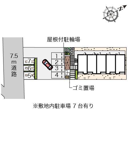クレイノリブェールポムール(56451)の駐車配置図