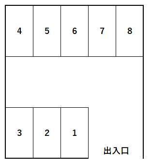 ジョイフル日の峯パーキングの駐車配置図