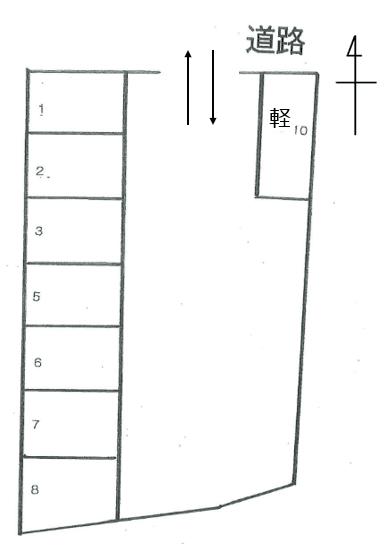 P308の駐車配置図