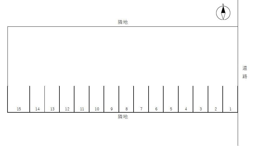 伏屋1丁目75パーキングの駐車配置図