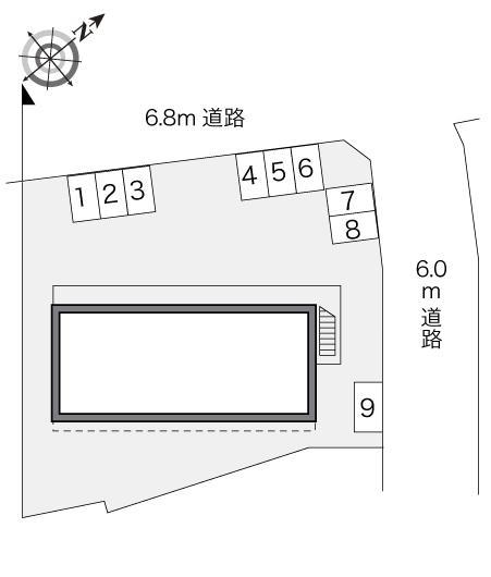 Ｗｏｏｄ　Ｂｅｌｌ(22765)の駐車配置図