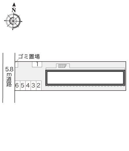 綱島西(19760)の駐車配置図