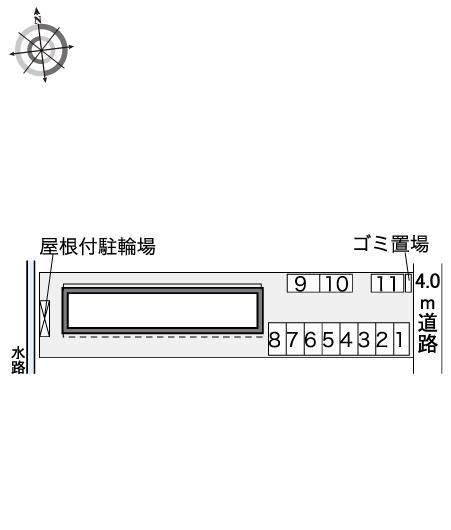 ＮＯＲＴＨ　中野(40846)の駐車配置図