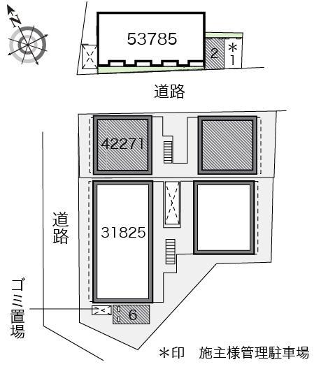 一本杉Ⅱ(42271)　敷地外駐車場の駐車配置図