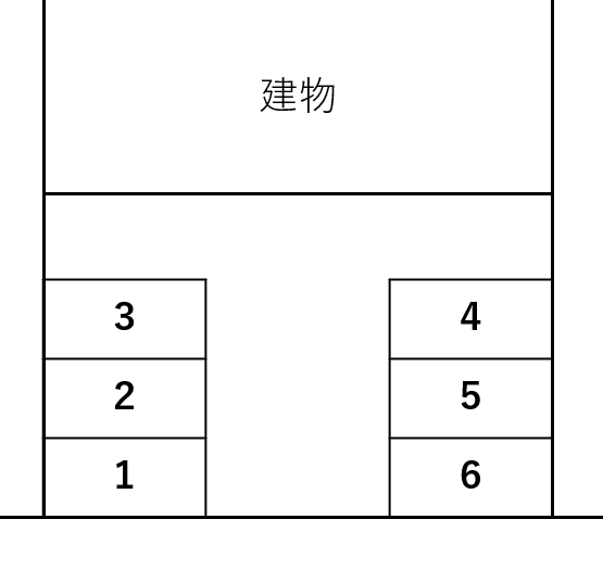 土井3丁目駐車場の駐車配置図