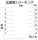 北郷第1パーキングの駐車場