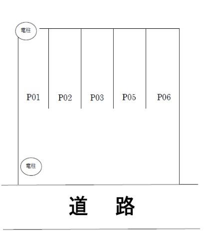 山下第２駐車場の駐車配置図