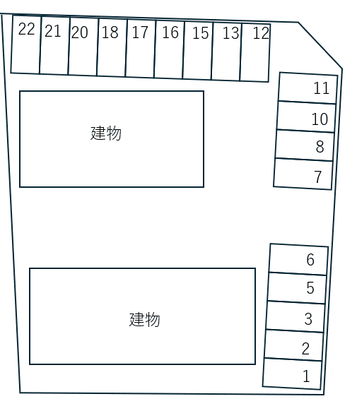 ｓｏｌｅｉｌ　Ａ棟の駐車配置図
