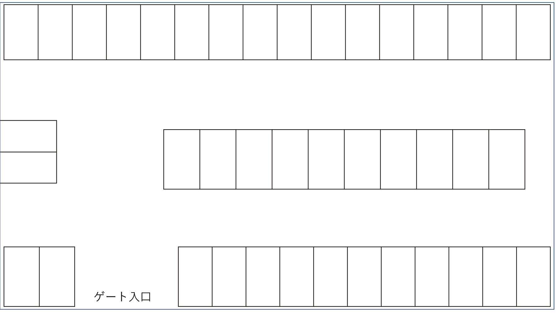 テクノパーキング南林寺第７駐車場の駐車配置図
