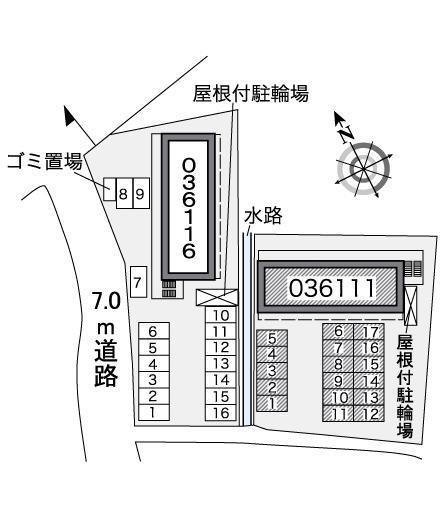幸Ｂ(36111)の駐車配置図