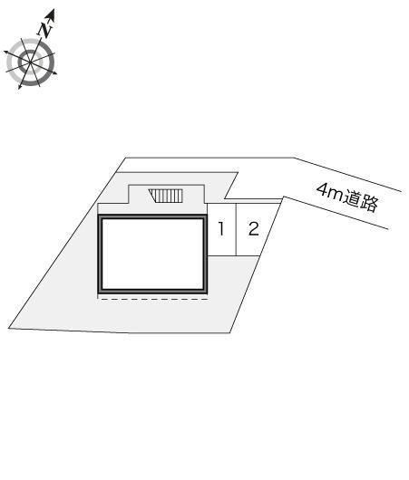 カテナチオ(17530)の駐車配置図