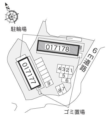 多田４(17178)の駐車配置図