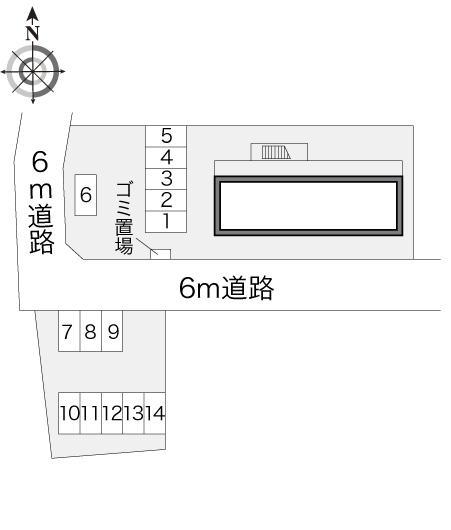 ＹＨＦ(13868)の駐車配置図