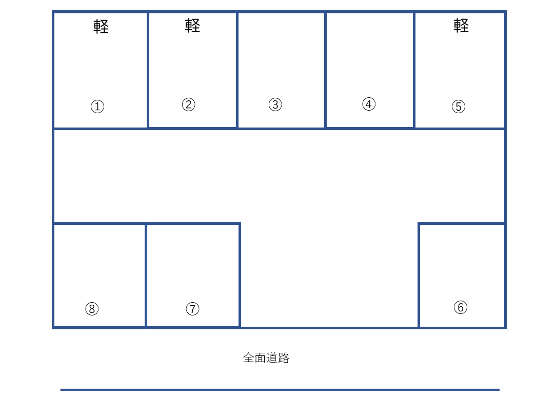 Ｔ･Ｓ駐車場の駐車配置図