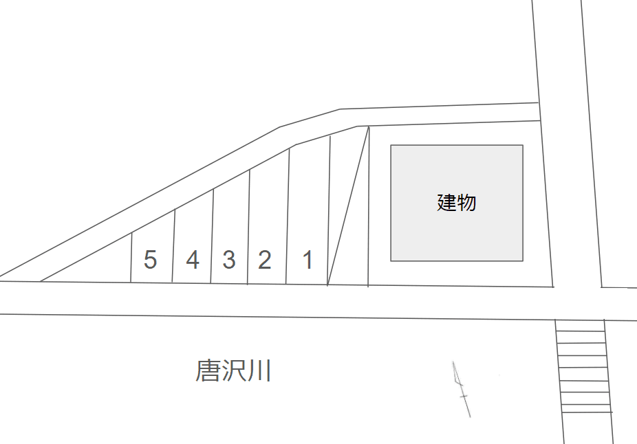 田所柴崎パーキングの駐車配置図