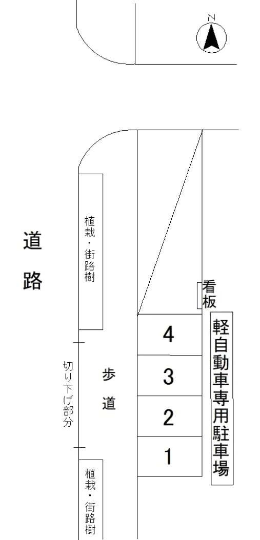 トト・パーキングの駐車配置図
