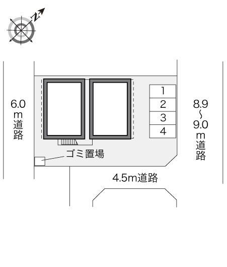 ガーデン(23229)の駐車配置図