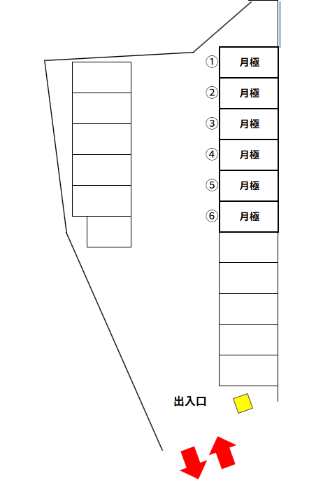 熊谷末広第２の駐車配置図