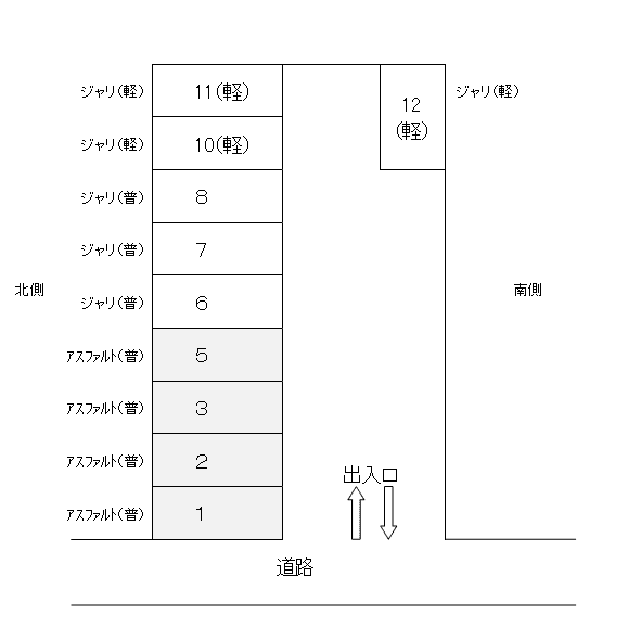 リリーパーキングの駐車配置図