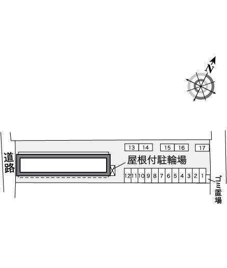 マロンハイツ　Ⅳ(35183)の駐車配置図