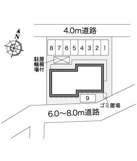 葉(26542)の駐車配置図