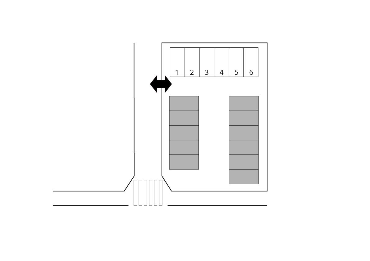 リクスタパーキング東綾瀬第13駐車場の駐車配置図