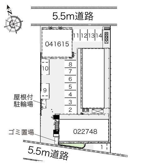 ＡｙｕｎａⅡ(41615)の駐車配置図