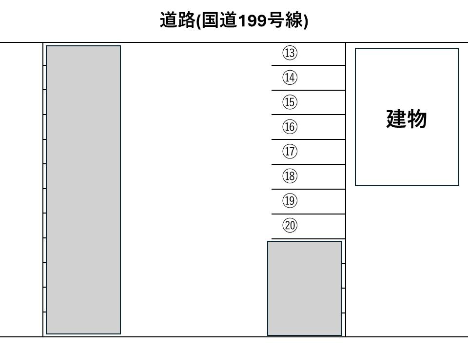 和田町パーキングの駐車配置図