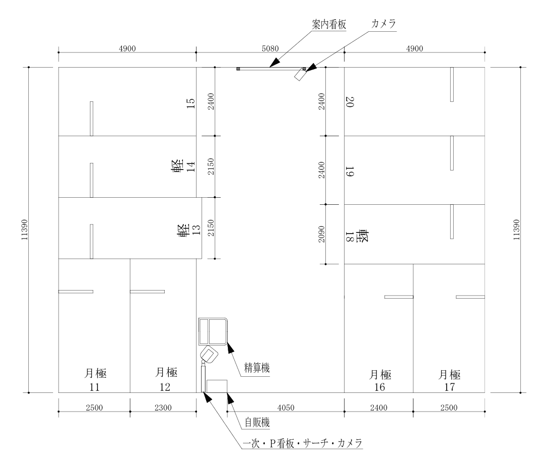 さくらパーク銀山町第3の駐車配置図