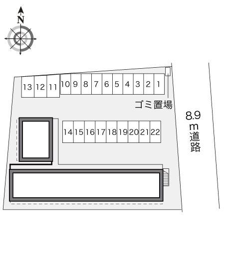 リージョンリバサイド(20768)の駐車配置図