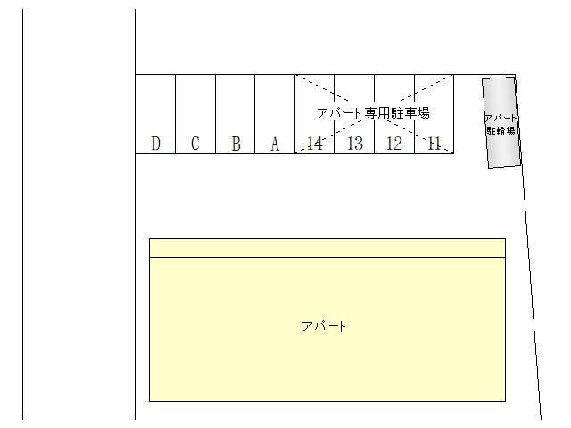 津志田町駐車場の駐車配置図